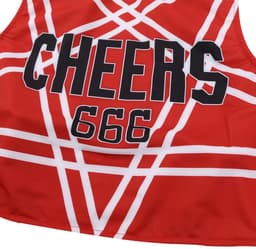 Sexy Cheerleader Kostuum - 2-delig Rood Verkleedpakje - Rokje & Korte Top Met Open Rug - Rollenspel / Cosplay - Lingerie Ondergoed voor Dames - Maat XXL / 2XL — thumbnail 3