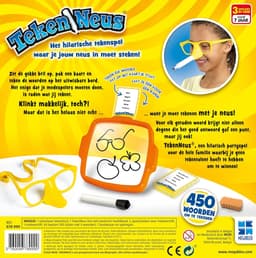 Tekenen met de Neus Spel - Familie Party Spel - Grappig Teken Spel - Neus Teken Bril - 3-20 Spelers — thumbnail 2