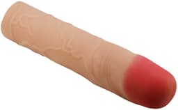 Power Escorts Extension Penis Sleeve – 20,5 cm buitendia 4 cm – Zacht & Flexibel — thumbnail 2