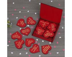 Webelkart Premium I love You wenskaarten voor koppels - Love Gift Box 20 kaarten met redenen waarom ik van je hou in berichtendoos, Valentijnsdag, cadeau voor vriendin - I Love You Gifts