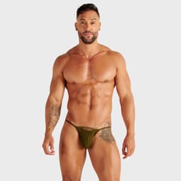 WOH heren microfiber G-string personal allure mesh groen — thumbnail 8