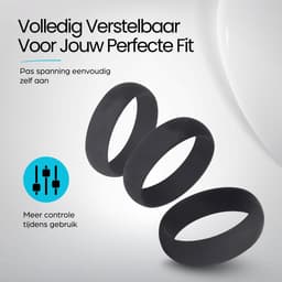 Premium Cockring Set 8-delig – Medisch Siliconen – Penisring Set voor Mannen en Koppels – Herbruikbaar & Waterproof – Zwart — thumbnail 4