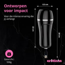Eroticon Pocket Pussy - Mick Jerker - Realistisch Masturbator - Opzetstuk voor Sex Machine - Accessoire - 3XLR opzetstuk — thumbnail 3