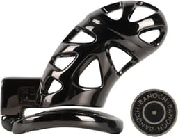 Banoch | Peniskooi aluminium gun grey | 3 ringen | 45 mm, 50 mm & 55 mm | chastity cage voor mannen — thumbnail 1
