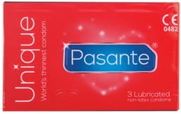 Pasante Unique Latex Vrij - 3 stuks - Condooms — thumbnail 3