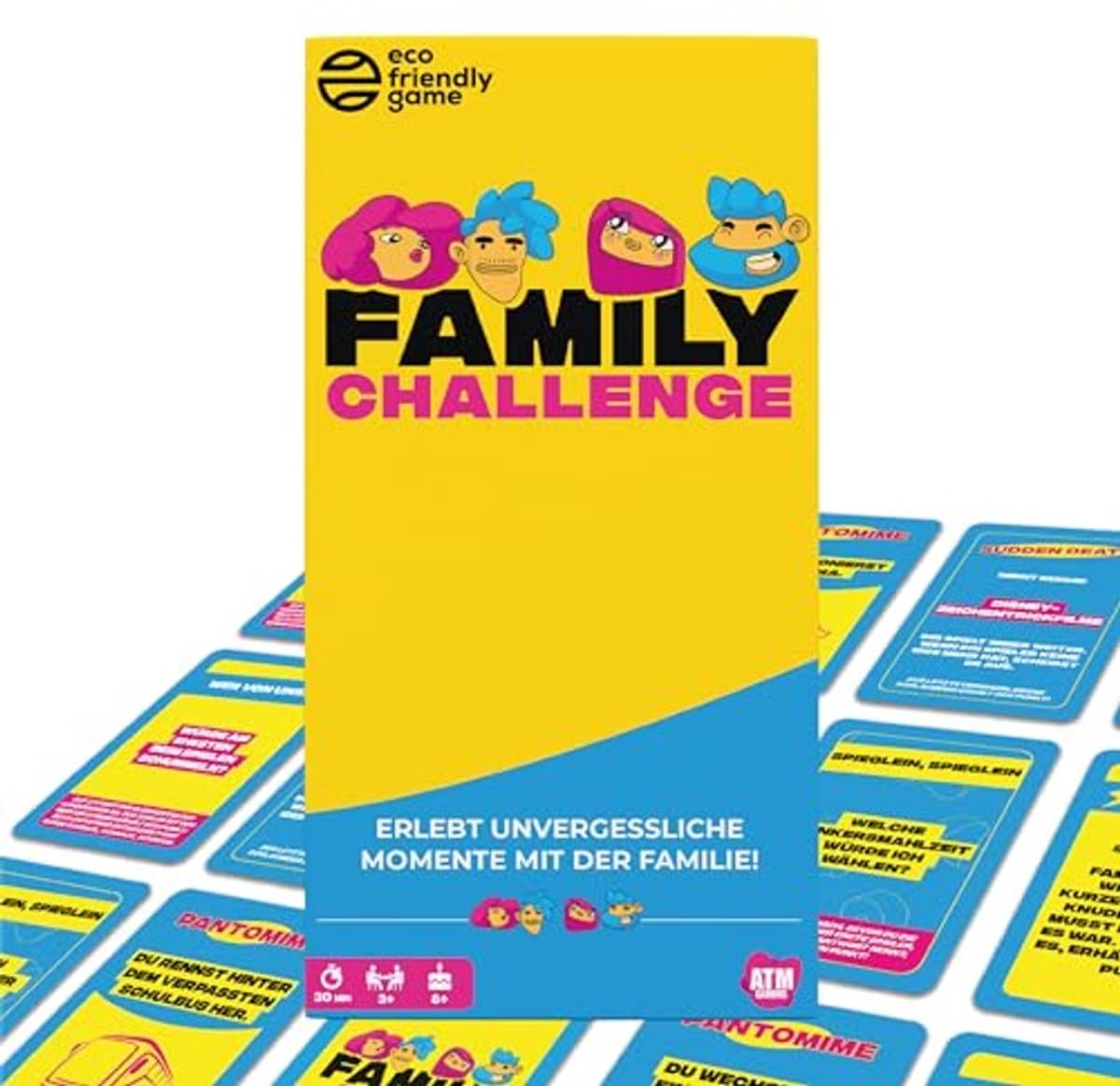 Familie Uitdaging - Gezelschapsspel met Grappige Vragen en Uitdagingen voor Kinderen en Volwassenen - Kaartspel vanaf 8 Jaar - Ideaal voor Vakantie en Reizen — afbeelding 1