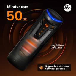 PureVibe® Pleasure Pulse V2 - Automatische Masturbator voor Man - Blowjob Simulator met Warmtefunctie - 18 Standen - Pocket Pussy - Seksspeeltjes voor Mannen - Zwart — thumbnail 6