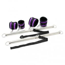 Rimba - Dubbele Spreader Bar Met Zachte Boeien - Paars/Zwart — thumbnail 2