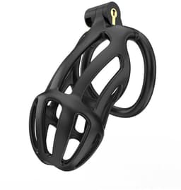 Rimba Toys - P-Cage PC01 - Kunststof Kuisheidskooi - Peniskooi - Chastity - Zwart - Verkrijgbaar in 3 maten — thumbnail 6