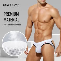 Ademende Heren Jockstrap Ondergoed - Atletische Supporter voor Mannelijke Sporters — thumbnail 4