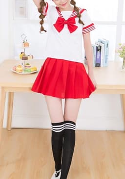 Sexy Schoolmeisjesuniform voor Dames - Cosplay, Rollenspel & Carnaval Kostuum — thumbnail 5