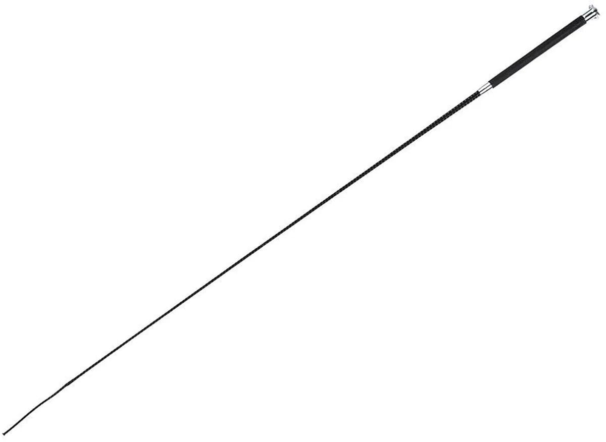 Whip&go Saumur Dressuur Rijzweep Zwart 130 cm — afbeelding 1