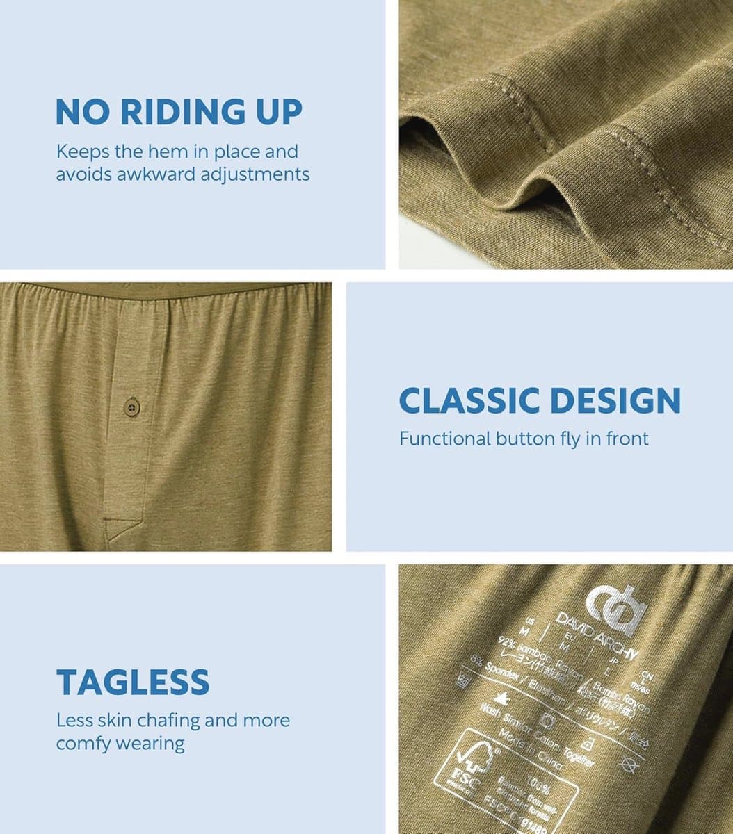 Heren Boxer Briefs Los Knoopje Open Kruis - Zacht Ondergoed voor Dames en Heren - 3/5 Pakjes — afbeelding 1