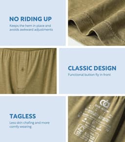 Heren Boxer Briefs Los Knoopje Open Kruis - Zacht Ondergoed voor Dames en Heren - 3/5 Pakjes — thumbnail 1