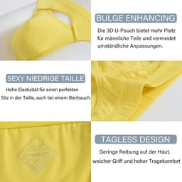 Ademende Bamboe Heren Slips met Lage Taille en Opening - Zacht Ondergoed voor Comfortabele Dagen — thumbnail 4