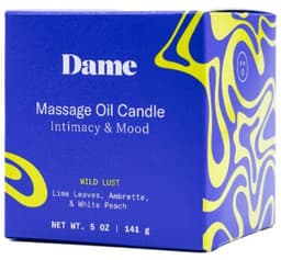 Dame Products – Massage Oil Candle – Wild Lust Lime — thumbnail 9