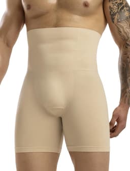 Heren Shapewear Boxershorts met Hoge Taille - Naadloos Compressieshorts voor Buikcontrole en Billenlifting — thumbnail 3