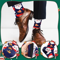 Grappige Kerst Boxershorts voor Mannen - XL Onderbroeken met Kerstkousen — thumbnail 4