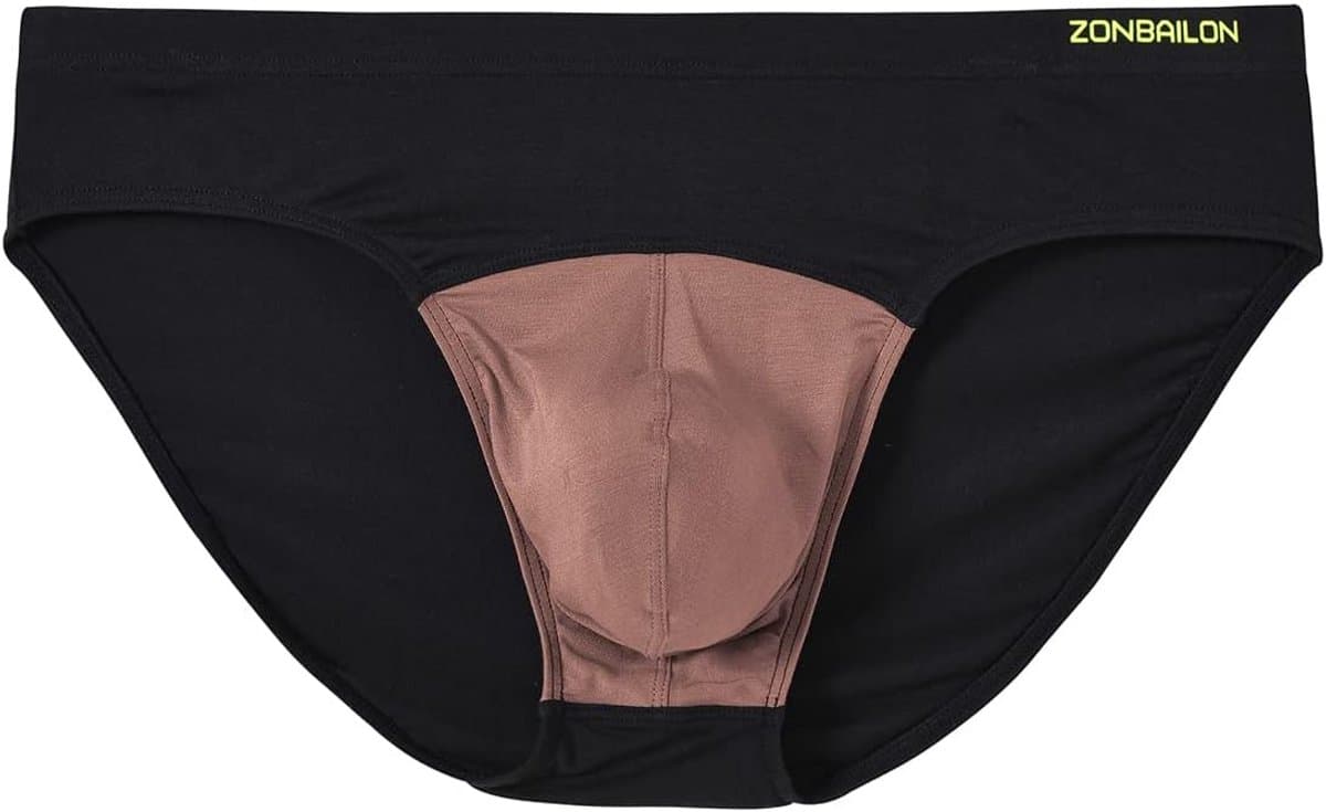 Heren slips bamboe met voorgevormde zak comfortabel en ondersteunend — afbeelding 1
