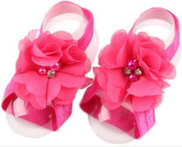 Barefoot Sandals voor Baby Meisjes met Bloemen — thumbnail 4