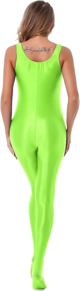 Glanzende Nauwsluitende Jumpsuit voor Dames in Natte Look Bodysuit — thumbnail 4