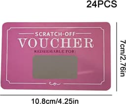 Liefdescouponkaarten - Romantische Notities - Datum Nacht Spel - 24x Scratch Off - 10.8 x 7 cm - Meerkleurig — thumbnail 7