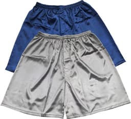 Set van 3 Satijnen Boxershorts voor Heren Mouwloos Comfortabel Ondergoed — thumbnail 2