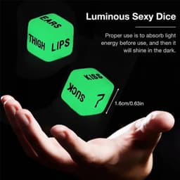 Oneay Lichtgevende seksdobbelstenen – Oplichtend in het donker – Ondeugend accessoire voor koppels en erotisch spel — thumbnail 6