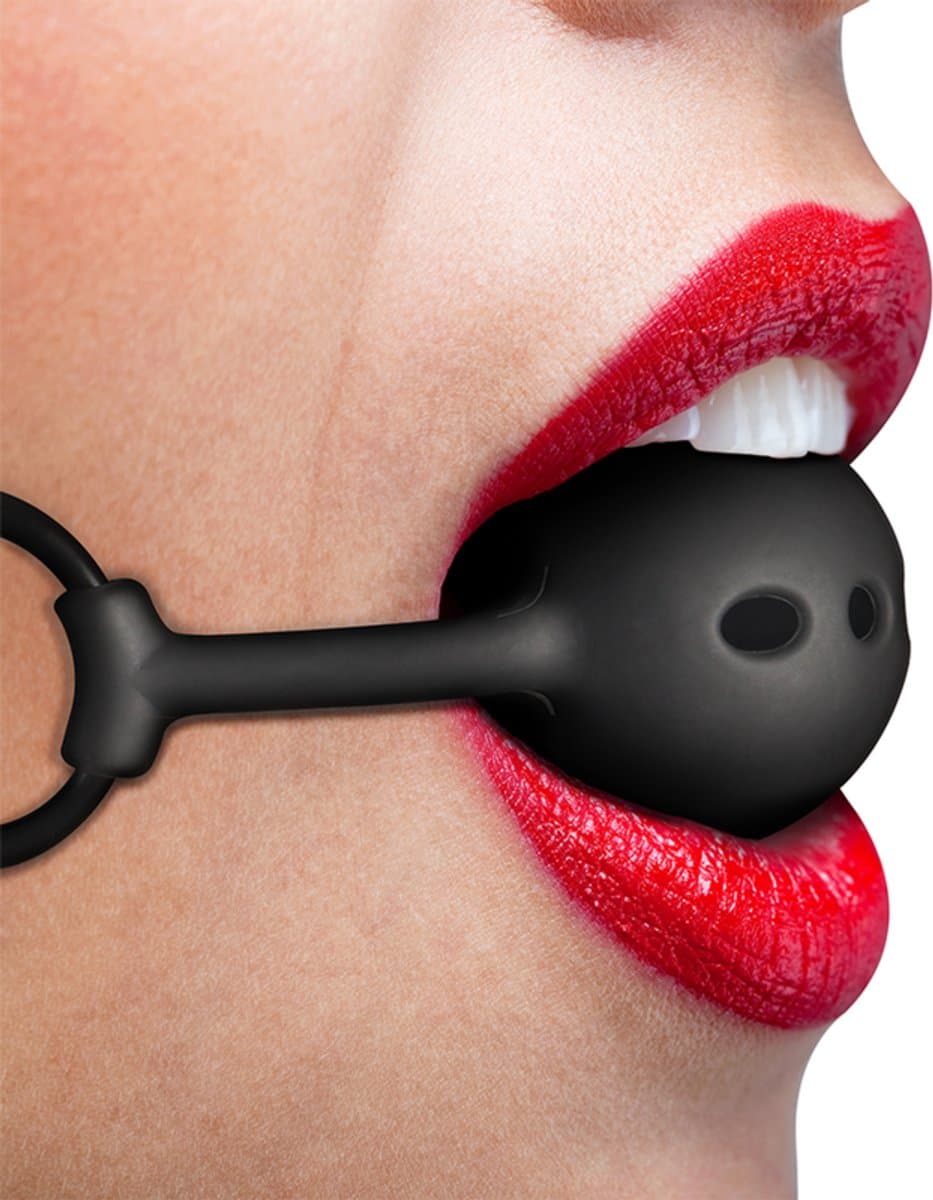 Fetish Submissive Bondage - Breathable Silicone Ball Gag — afbeelding 1