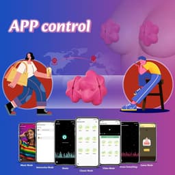 Daity Tepelvibrator - vibrerende tepelklem - 10 vibratiestanden x 3 instelbare intensiteiten - APP-afstandsbediening - seksspeeltje voor volwassenen - seksspeeltje voor vrouwenkoppels - seksproduct — thumbnail 4