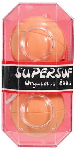 Seven Creations - Duoballs - Soft-Balls - Vaginale Balletjes - Oranje - Ø 35 mm — thumbnail 2