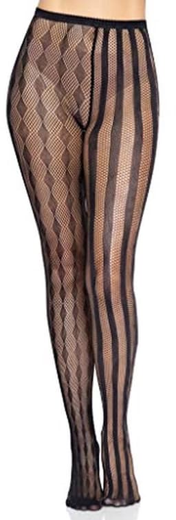 Harlequin Fishnet Kostuum Panty Dames — thumbnail 5