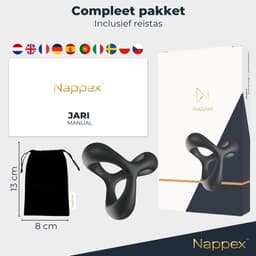Cockring Siliconen - Nappex™ Jari Penisring voor een Harde Erectie [Discreet Verzonden] - Rekbare Ballsplitter, Cockringen en Ballstretcher - Sex Toys voor Mannen en Koppels - BDSM - Penis Sleeve - Kamasutra - Seksspeeltjes Zelf Aftrekken - Erotiek — thumbnail 11