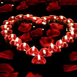 Romantische Theelichtjes en Rozenblaadjes Set voor Valentijnsdag — thumbnail 4