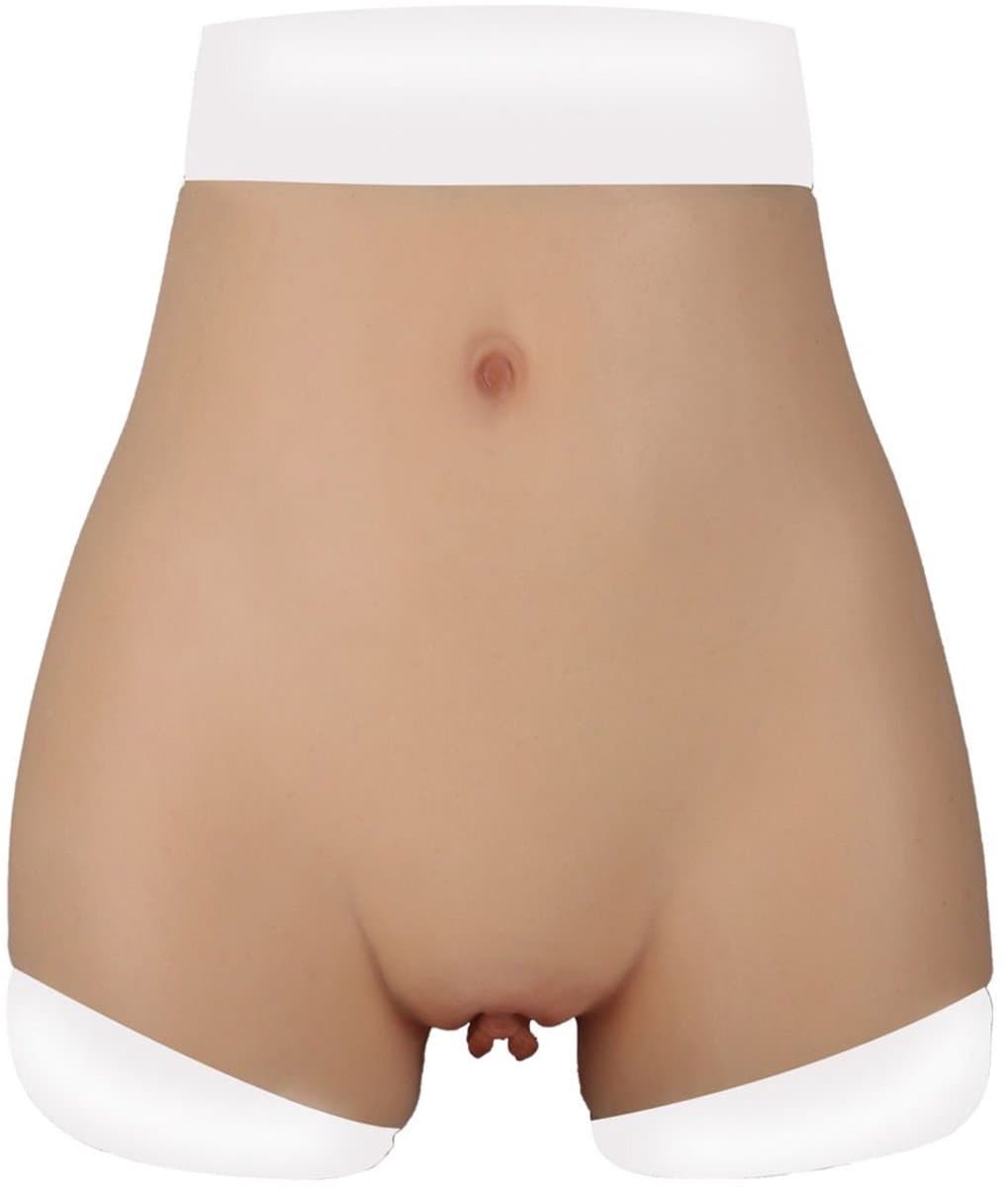 XX-DreamToys - Ultra Realistische Bodysuit met Vagina - Drag Queen - Beige - Maat S — afbeelding 1