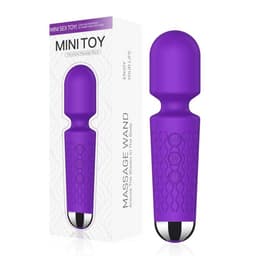 EasyToys - Mini Wand Vibrator - Wandvibrator - Ook voor Massages - Oplaadbaar - Waterproof - Wand Vibrator - Vibrator - Vibrators voor Vrouwen - Sex Toys voor Vrouwen - Vibrators - Zwart — thumbnail 4