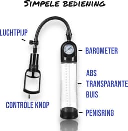 Men Penispomp - Cockring - Penispomp Met Penisring - Sex toys voor mannen - Penis Extender -Erectiepomp met penisringen — thumbnail 4