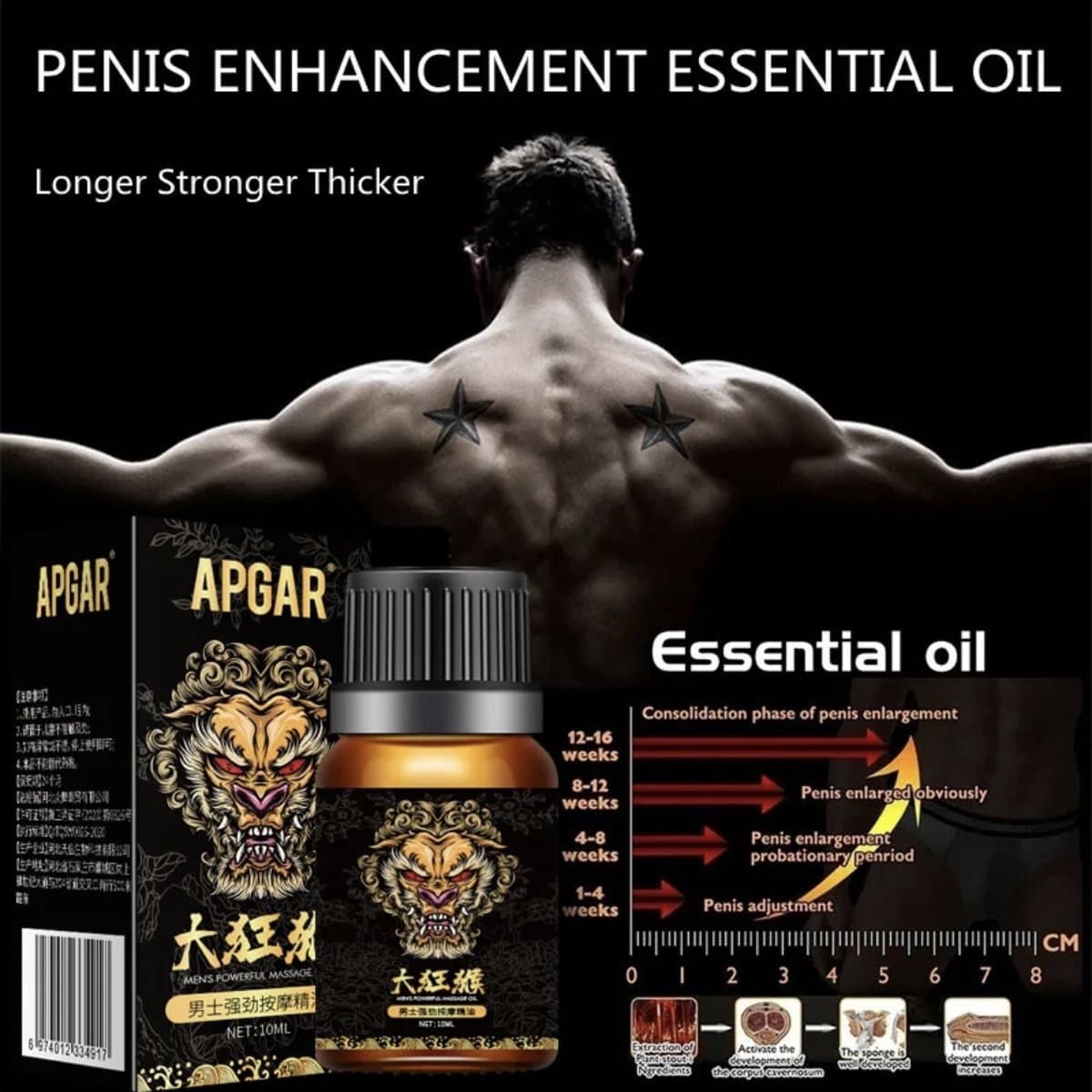 Penis XXL - Penis vergrotende creme - Uitstel klaarkomen - Delay olie - Langer sex - Penis groei. — afbeelding 1