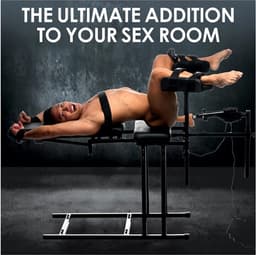 XR Brands MS Obedience Chair met Sex Machine seksmeubel - Zwart — thumbnail 11