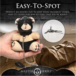 XR Brands AH119 - Hooded Teddy Bear Keychain - Tan — thumbnail 10