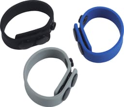 Banoch | Cockring verstelbaar met drukknopen | zwart siliconen | max Ø 5 cm | penisring — thumbnail 9