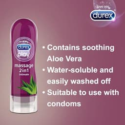 Durex - Massage Olie en Glijmiddel 2-in-1 - Aloë Vera - 200ml x3 — thumbnail 6