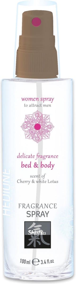 Shiatsu Feromonen Bed & Body Spray Voor Vrouwen - Kers & Witte Lotus — afbeelding 1
