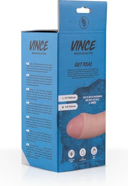 Real Fantasy - Vince - Realistische Dildo met Zuignap - 19,5 cm - Dildo - Dildo's - Sex Toys voor Vrouwen en Mannen - Dildo Mannen Anaal - Beige — thumbnail 7