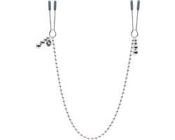 Fifty Shades At My Mercy - Tepelklemmen Met Ketting - Zilver