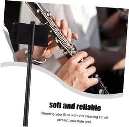 Fluit Accessoires - Reinigingsset Instrument - Muziekonderhoud - Krasvrij Ontwerp - 34 cm Lengte - Zwart — thumbnail 5
