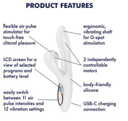 Satisfyer Pro G-Spot Rabbit | clitoriszuiger met 11 intensiteitsniveaus | G-spot-massage met 10 vibratieprogramma's | accutechnologie | waterdicht — thumbnail 6
