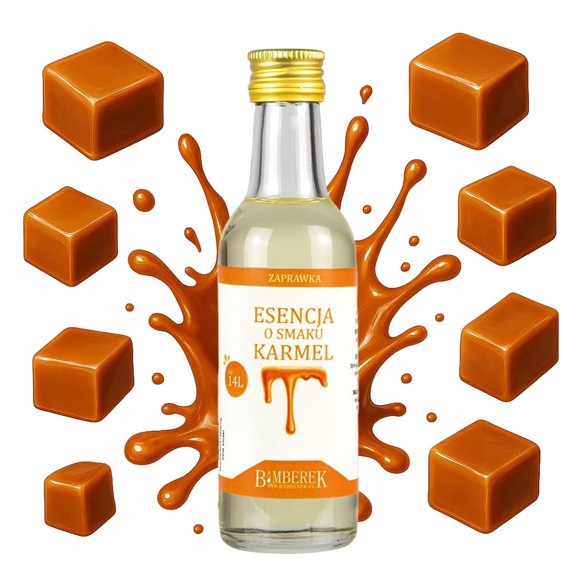 Bimberek - Karamel Wodka Essence - Voor 14L - Geconcentreerd — afbeelding 1