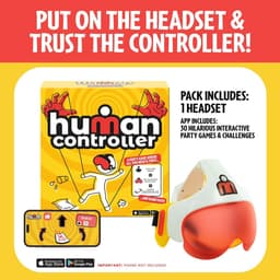 Menselijke Controller Spel - Interactieve Blinddoekuitdaging - Feest Teamspel - Vibrerende Headset - 26.7 x 26.7 cm - Meerkleurig — thumbnail 5