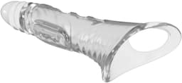 Power Escorts Penis Sleeve Extender 22 cm - Transparant - Verlenging & Verdikking — thumbnail 2